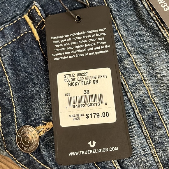 True Religion Ricky Jeans W33 holston medium wash - Picture 4 of 4